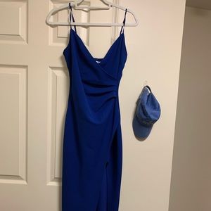 Royal blue long formal dress